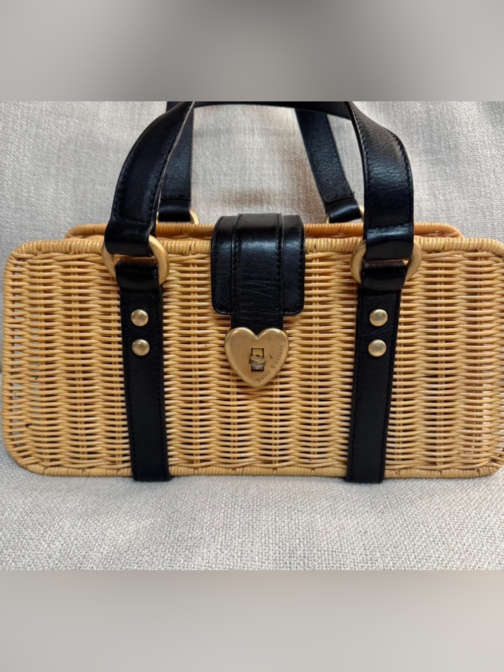 Rare Vintage Juicy Couture Wicker Purse